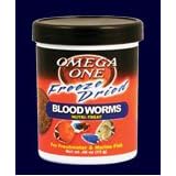 Omega One Freeze Dried Blood Worms 0.96oz