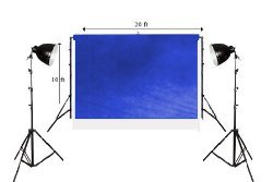 20ftx10ft Chromakey Blue Backdrop with 20ft Wide Stand and Light Kit