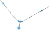 Liquid Solid Sterling Silver Turquoise Necklace