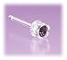 Blomdahl Medical Plastic Earrings - Amethyst