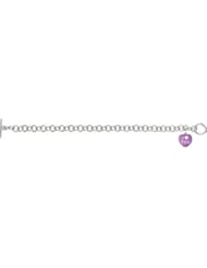 Sweethearts® Enamel Heart Charm Bracelet Sterling Silver " I Heart You " 85511