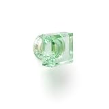 Diamond Square Green Glass Drawer Knob