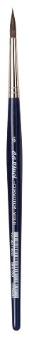 da Vinci Watercolor Series 5530 CosmoTop Mix B Paint Brush, Round Synthetic/Natural Mix, Size 6