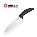 Ceramic Santoku, Black Delrin Handle