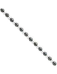 Sterling Silver Fancy Beaded Necklace