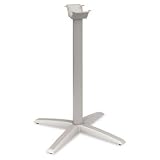 Aluminum Standing-Height X-Leg Base, 26-3/4w x 26-3/4d x 40-7/8h, Platinum