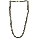 Gift for Girl Rutile Gemstone Necklace 17 inches (rolite002)