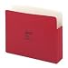 Wilson Jones Colorlife Recycled (50%) Expanding File Pockets, Letter Size, 3-1/2" Expansion, Red, 25/box, WCC64R