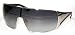 Prada Sunglasses SPR57H 1BC-5D1 SPR 57H New Shaded Gray Gradient Lens Silver Frame Size: 01-37-110