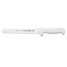 Mundial W5627-8E 8-Inch Serrated Edge Slicing Knife, White