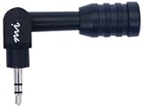 Micro Innovations Mini Microphone 3.5mm Jack Black Ultra Portable PC & Mac Compatible
