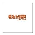 Gamer For Life - 6x6 Iron On Heat Transfer For White Material