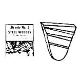 Buy 1-1 4x1-3 16 Corrugated Steel Wedge by Link Handle