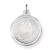 pomeranian2 - Sterling Silver Pomeranian Disc Charm