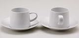 白山陶器 M型カップ&ソーサー 白マット