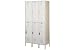 Lyon Locker Double Tier 12x15x36 6 Door Ready To Assemble Putty