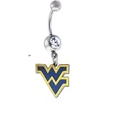 West Virginia Mountaineers Sexy Belly Navel Ring