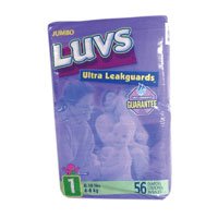 Luvs Ultra Leakguards Diapers, with Barney Size 3, Jumbo Pack 41935 - 40 diapers / pack, 4packs