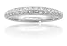 Diamond Antique Style 18k White Gold Knife Edged Wedding Band Ring