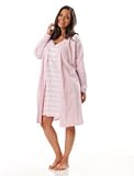 Motherhood Maternity: Plus Size Spaghetti Strap V-neck Striped Nursing Nightgown And Robe