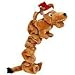 Large Plush Bungee Santa Wiener Dog Toy