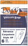 Advance Carpetwin XP Single Wall Vacuum Bags - 6 Pack