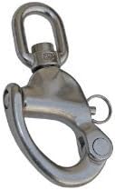 Stainless Steel Marine Boat Swivel Snap Shackle with Eye 2 3/4"