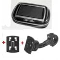 XiRRiX GPS Bikerset 5 Motorradtasche Navi Biker Set Universal Fahrrad+Motorrad Halterung inkl. Tasche für GPS Geräte bis 4,3" (10,9cm)