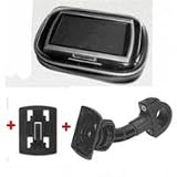 Zoom Produkt-Bild: XiRRiX GPS Bikerset 5 Motorradtasche Navi Biker Set Universal Fahrrad+Motorrad Halterung inkl. Tasche f&uuml;r GPS Ger&auml;te bis 4,3" (10,9cm)