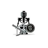 Skeleton (Loose) Lego Castle Mini Figure with Crossbow and Shield