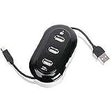 IOGEAR 3-Port USB 2.0 Mobile Hub GUH276 (Black)