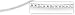 14K white Gold Mirror Spring Chain Necklace, 1.3mm wide