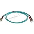 10Gb Aqua Fiber Optic Cable, LC to ST, Multimode Duplex (50/125) - 10 Meter
