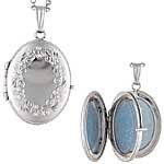 Silver 4 Frame Oval Locket, Mother's Jewelry