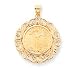 14k 1/4 oz American Eagle Coin Mounted Coin Bezel Pendant