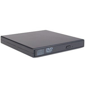 24x10x24 USB 2.0 External Slim CDRW/8x DVD-ROM Drive (Black)