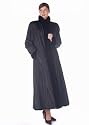Sheared Sculptured Mink Fur Coat - Reversible