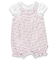 2 Piece Pure Cotton Seagull Print Bodysuit & Dungaree Outfit