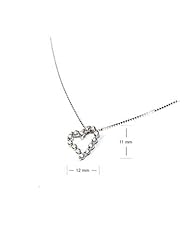 Eternity Heart - Diamond And 18K White Gold Pendant