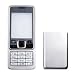 Electronics : MOBILE PHONE FASCIA CASING HOUSNG FOR NOKIA 6300 SILVER