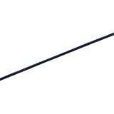 14K White Gold Royal Blue Leather Cord - 7 inches