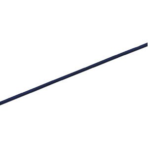 14K White Gold Royal Blue Leather Cord - 7 inches