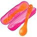 Sassy: Travel Case with Fork & Spoon - Asst Colors