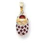 14k and Ruby Baby Shoe Charm - JewelryWeb