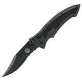 LTC875 Clip Point, Black Blade, Serrated