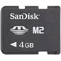 Genuine Sandisk 4gb Memory Stick Micro M2 card in retail packaging