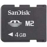 Genuine Sandisk 4gb Memory Stick Micro M2 card in retail packaging