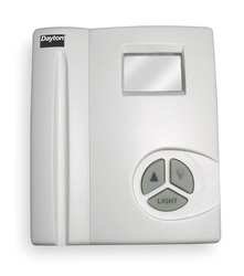 Dayton 1UHG1 Line V T-stat, Electronic, Heat, White, LCD
