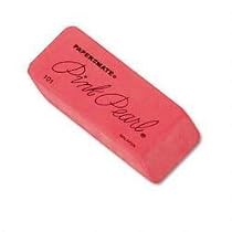 Papermate Pink Pearl Eraser, Large, 12 Per Box (70521)