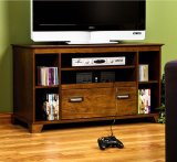 Black Finish Corner TV/Gaming Center
